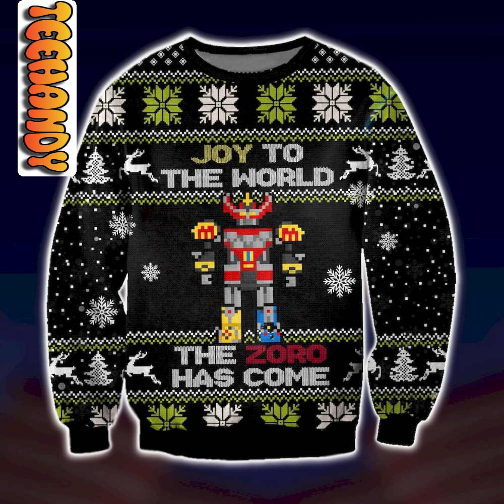 Power Rangers Joy to The World Megazord Has Come Christmas Ugly Sweater