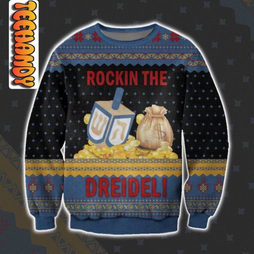 Rockin the Dreidel Ugly Christmas Sweater