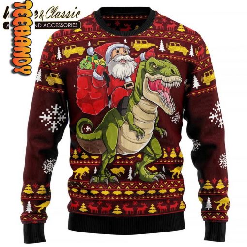 Santassic Park Christmas Ugly Christmas Sweater