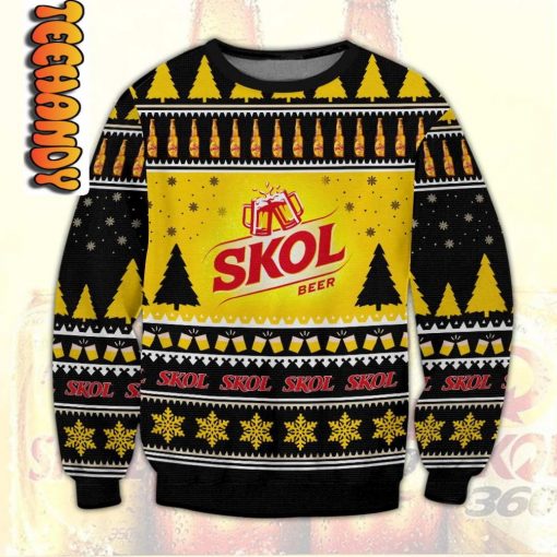 Skol Beer Ugly Christmas Sweater