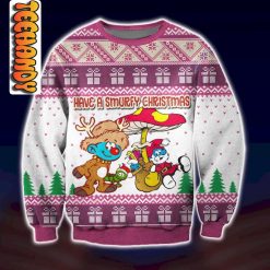 Smurf Merry Christmas Ugly Sweater