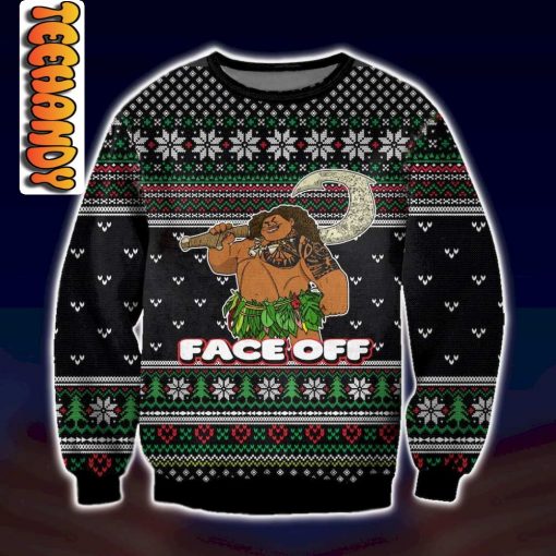 The Rock Maui Face Off Ugly Christmas Sweater