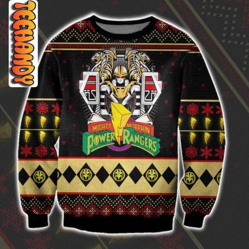 Tigerzord White Ranger Mighty Morphin Power Rangers Ugly Sweater