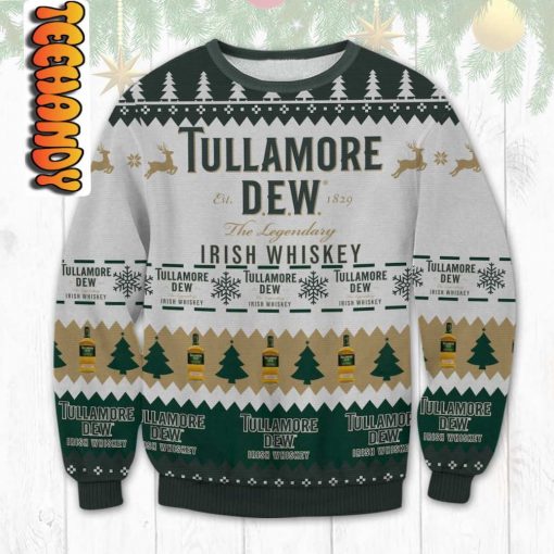 Tullamore Dew The legendary Irish Whiskey Ugly Christmas Sweater