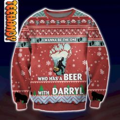 Who Has A Beer With Darry Ugly Christmas Sweater
