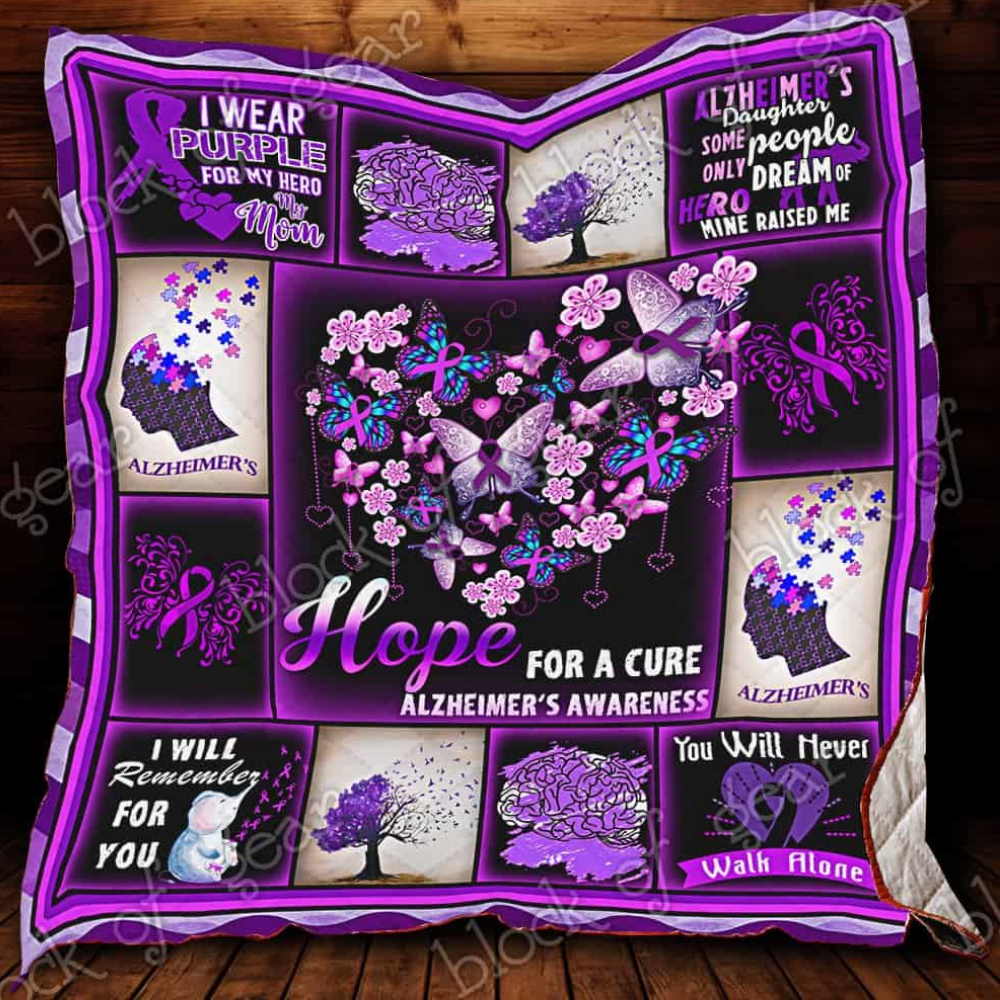 Alzheimer’S Awareness Quilt Blanket