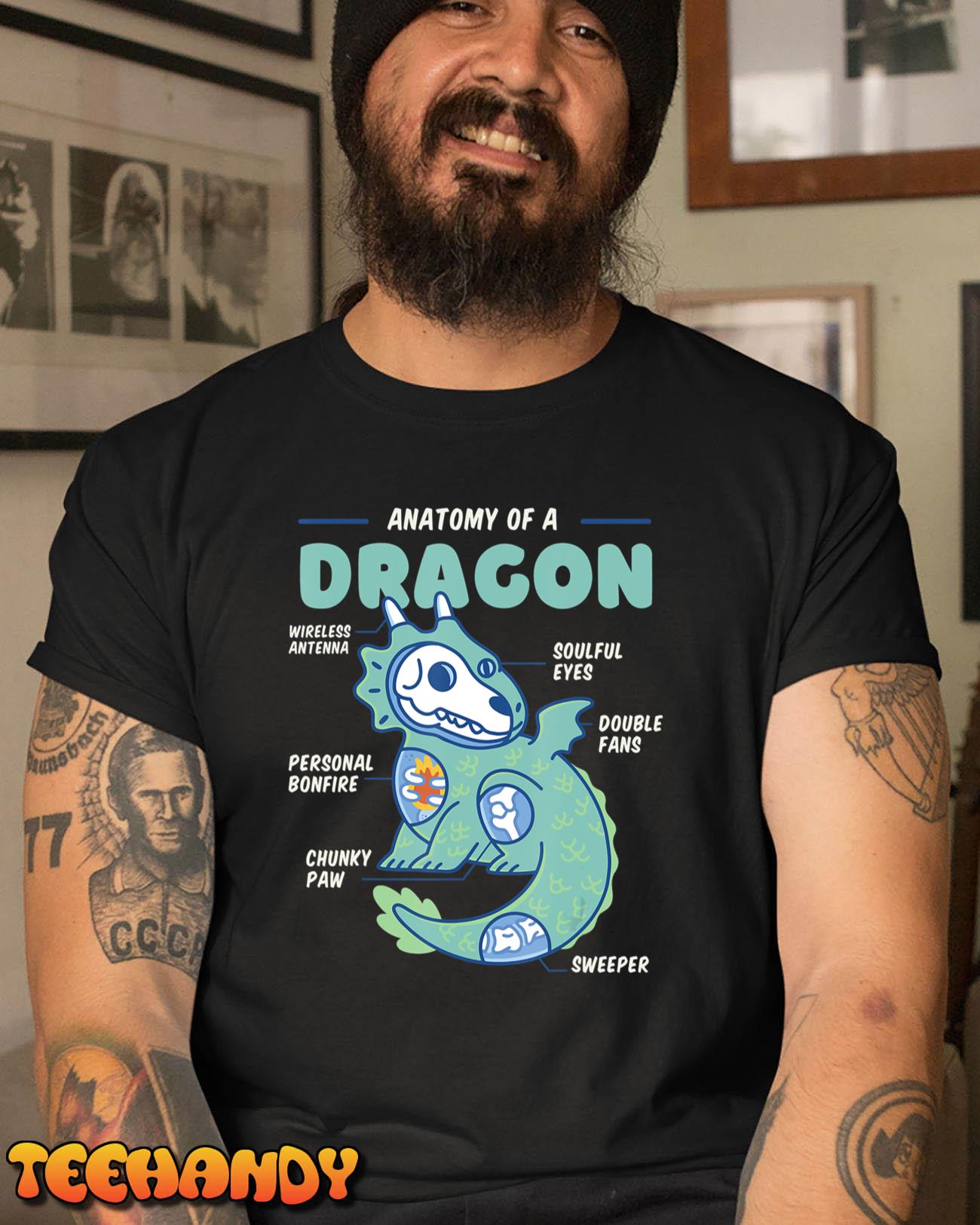 Anatomy of a Dragon, Funny Dragon Shirt Boys, Kids T-Shirt