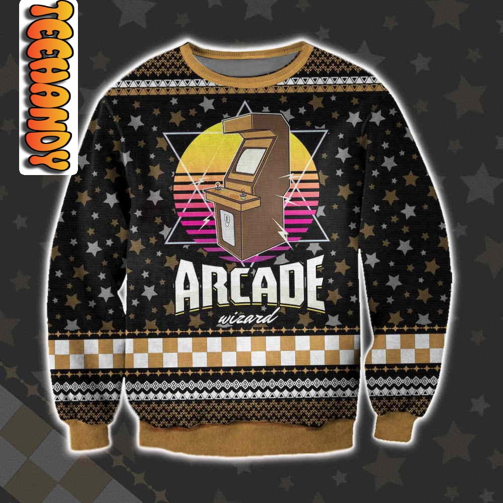 Arcade Game Machine Ugly Christmas Sweater