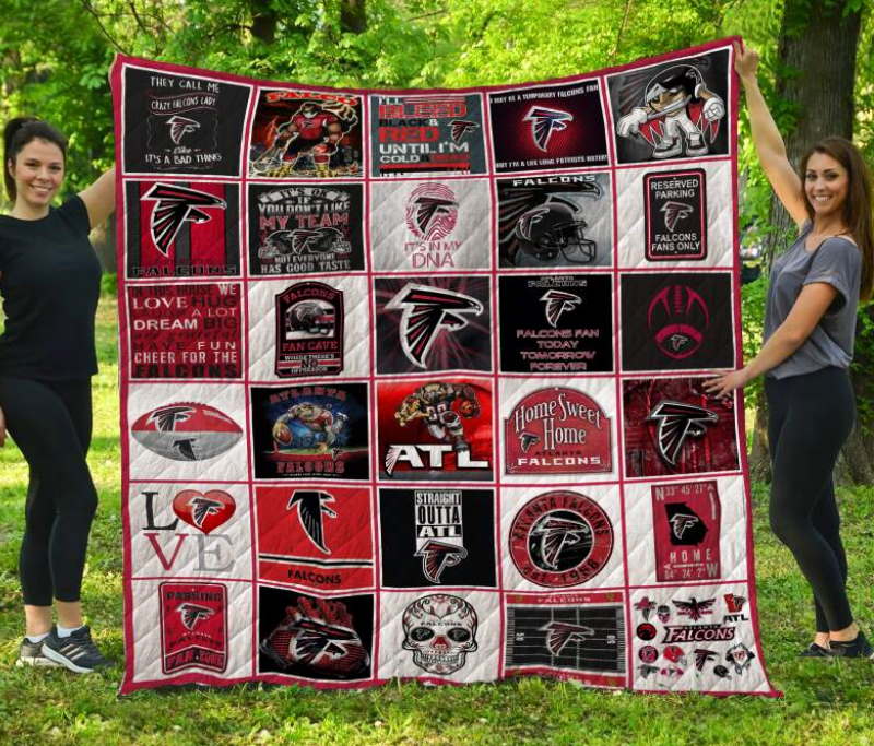 Atlanta Flcons 3D Quilt Blanket