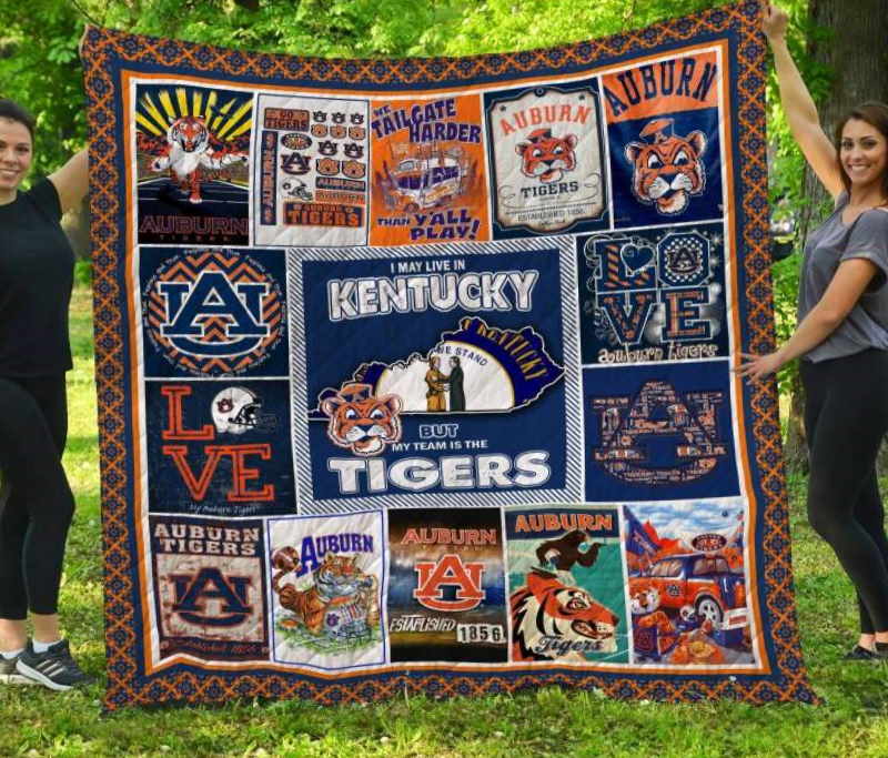 Auburn Tigers Kentucky 3D Quilt Blanket