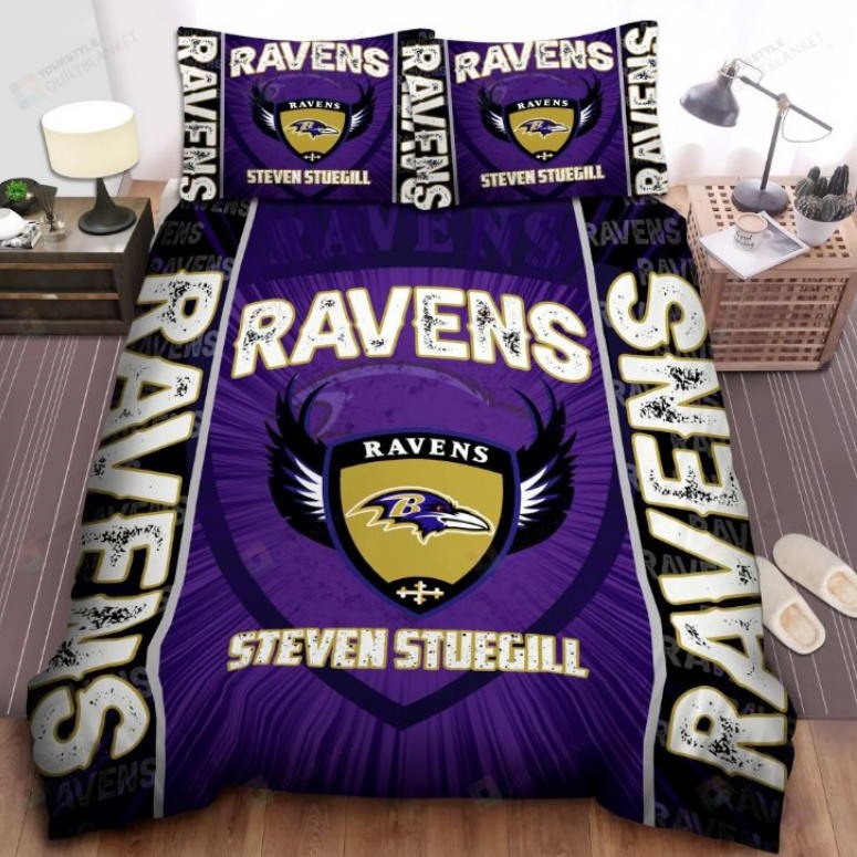 Baltimore Ravens All Over Printed Bedding Set