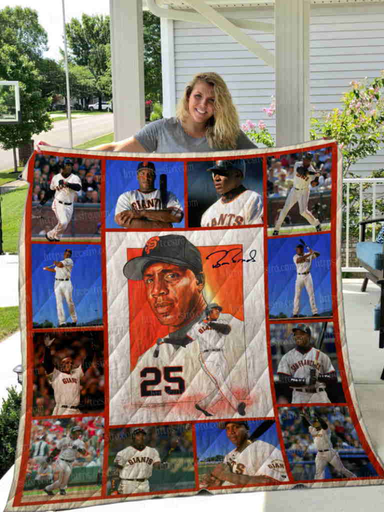 Barry Bonds Quilt Blanket