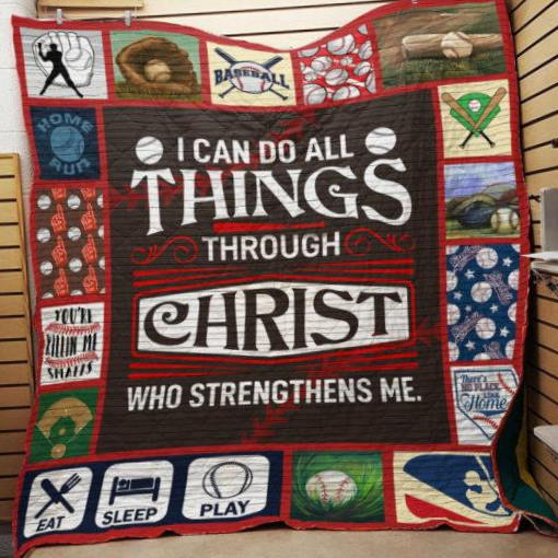 Baseball Christ 3D Quilt Blanket