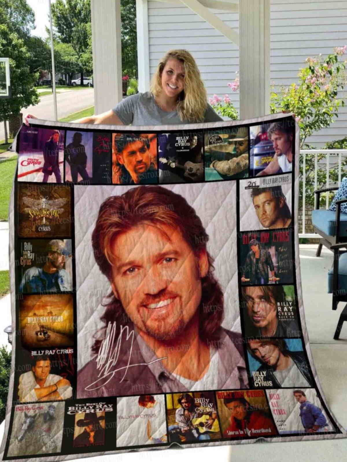 Billy Ray Cyrus All Over Printed 3D Quilt Blanket