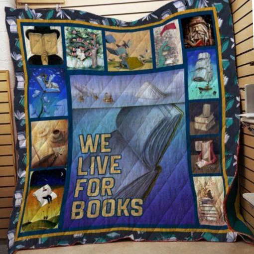 Book Live For Books 3D Quilt Blanket