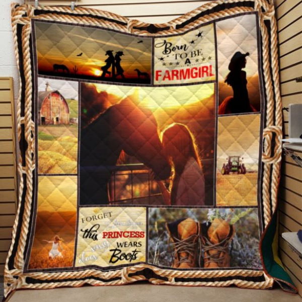 Born To Be Farmer Girl 3D Custmized Quilt Blanket