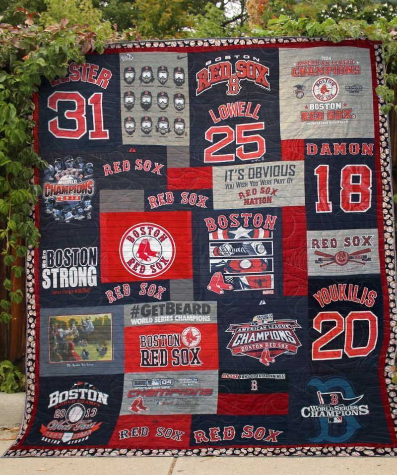 Boston Red Sox Blanket Quilt Blanket