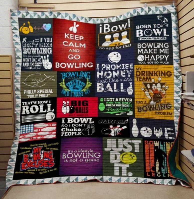 Bowling Roll 3D Quilt Blanket