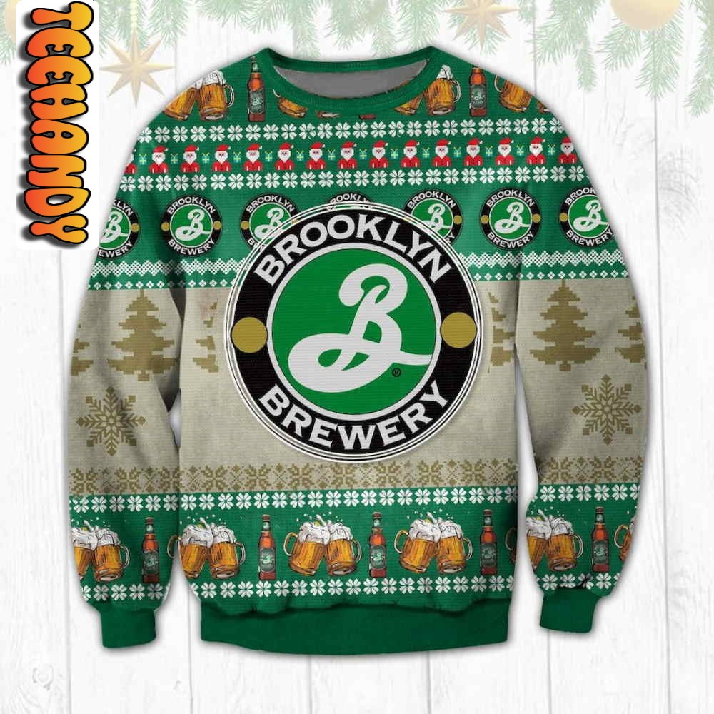 Brooklyn Brewery Beer Ugly Christmas Sweater