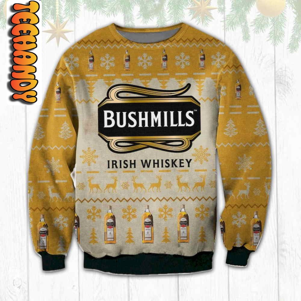 Bushmills Irish Whiskey Ugly Christmas Sweater