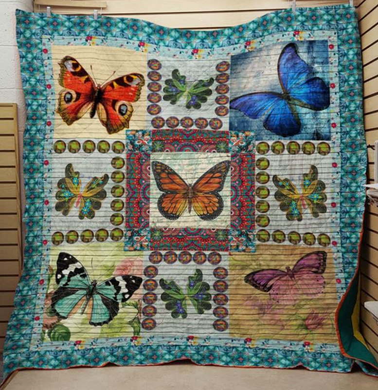 Butterfly Ocean Eyes Quilt Blanket