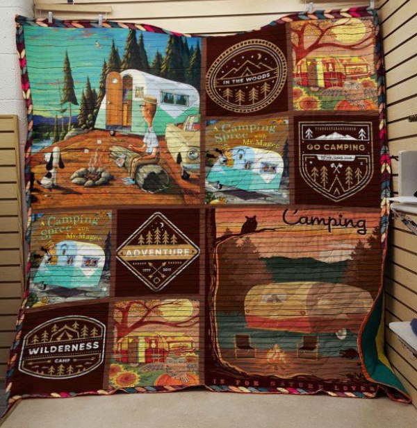 Camping Adventure 3D Quilt Blanket