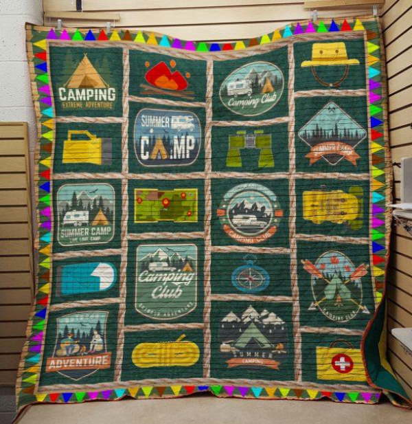 Camping Club 3D Quilt Blanket