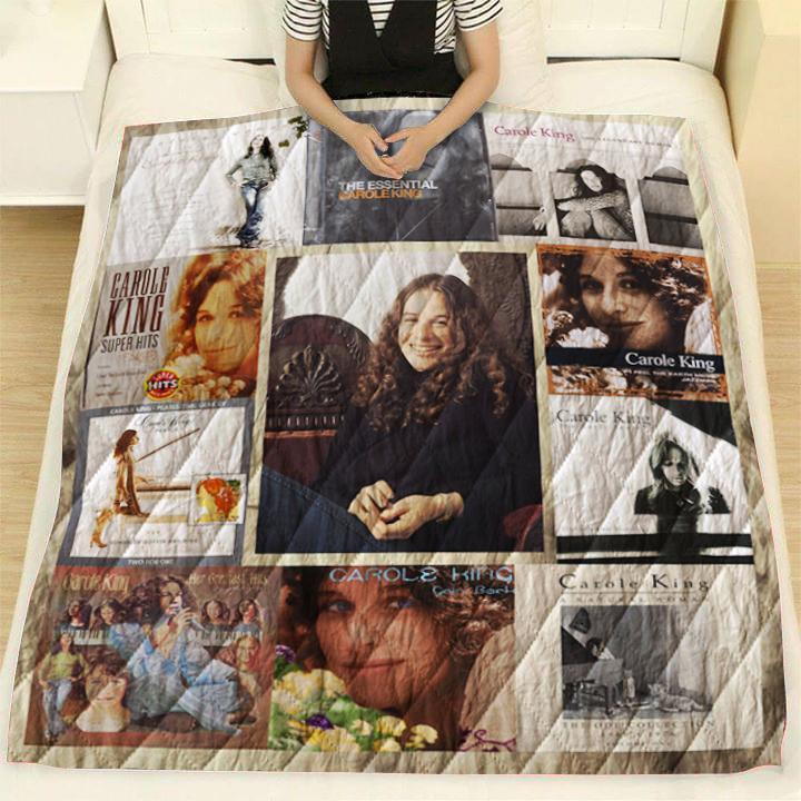 Carole King Compilation Albums 3D Quilt Blanket