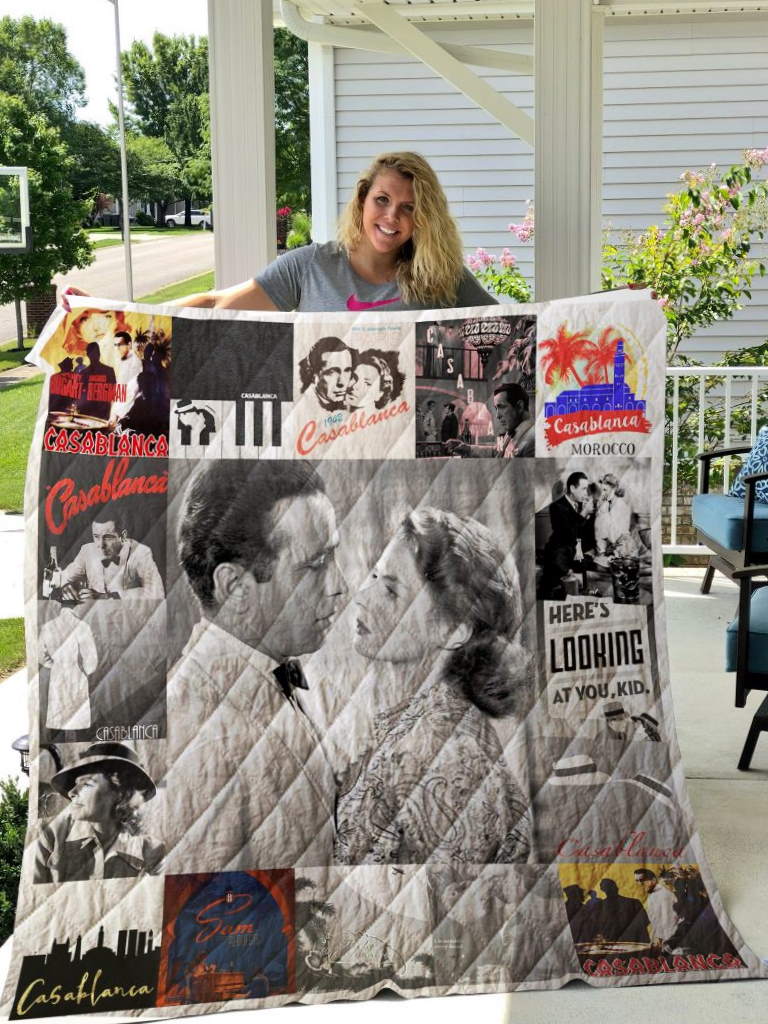 Casablanca Poster Quilt Blanket