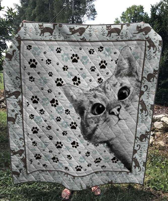 Cat Love 3D Quilt Blanket