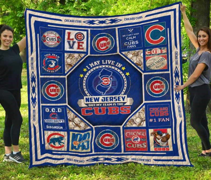 Chicago Cubsnew Jersey 3D Quilt Blanket