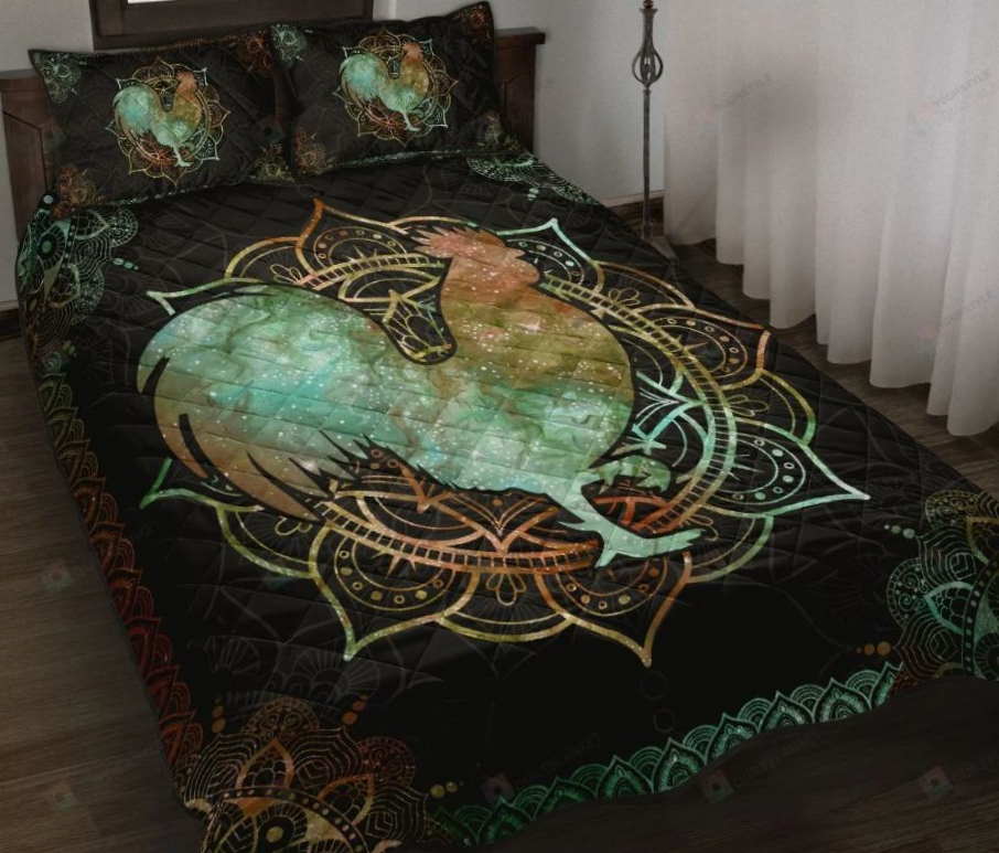 Chicken Mandala Watercolor 3D Bedding Set