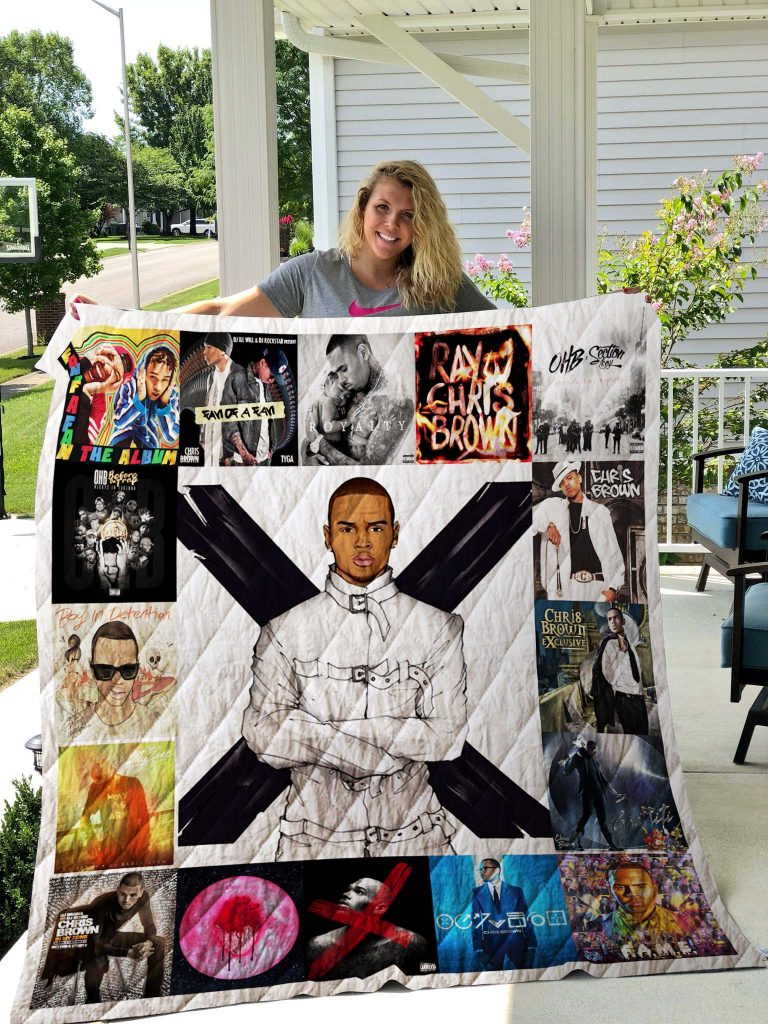 Chris Brown Albums Quilt Blanket