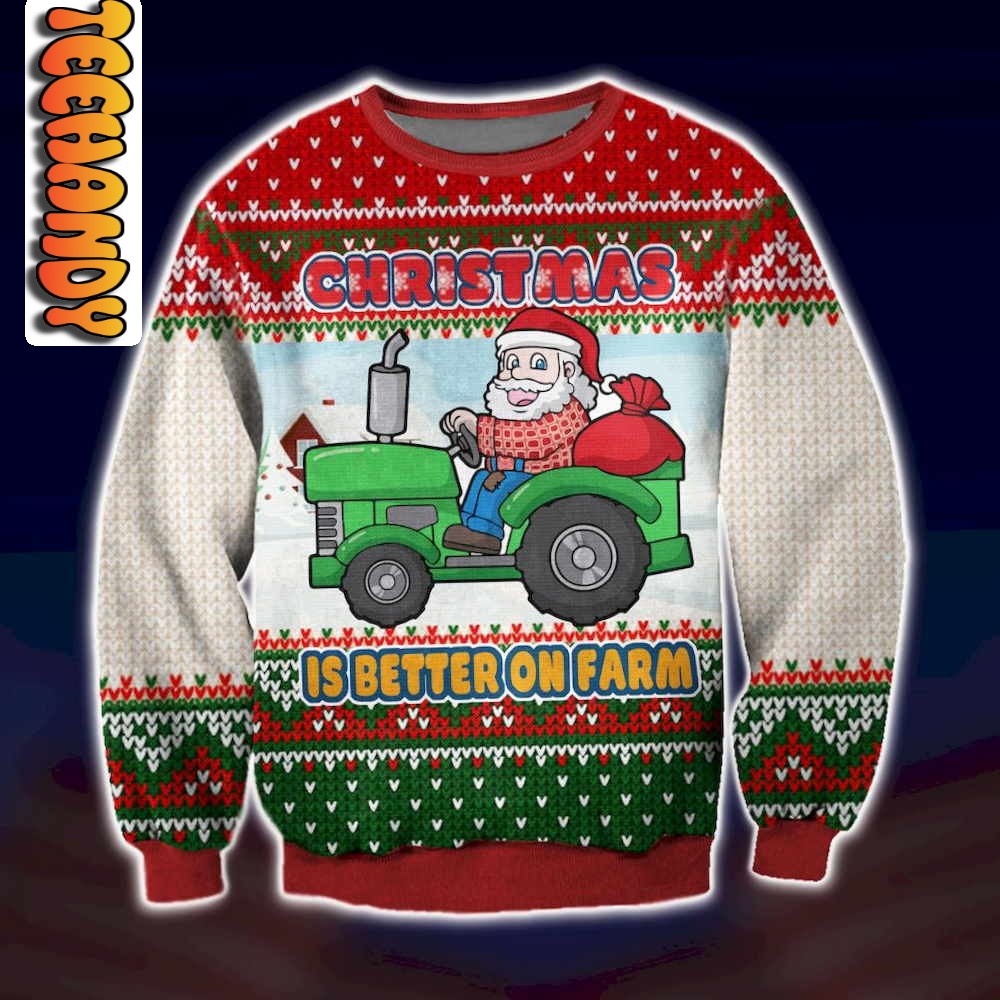 Christmas is Better on Farm Ugly Sweater