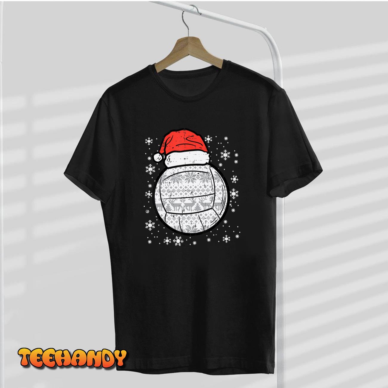 Christmas Volleyball Santa Xmas Sports Men Women Girls Kids T-Shirt