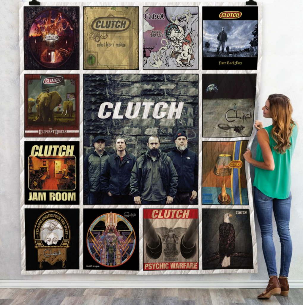 Clutch Band Albums Quilt Blanket