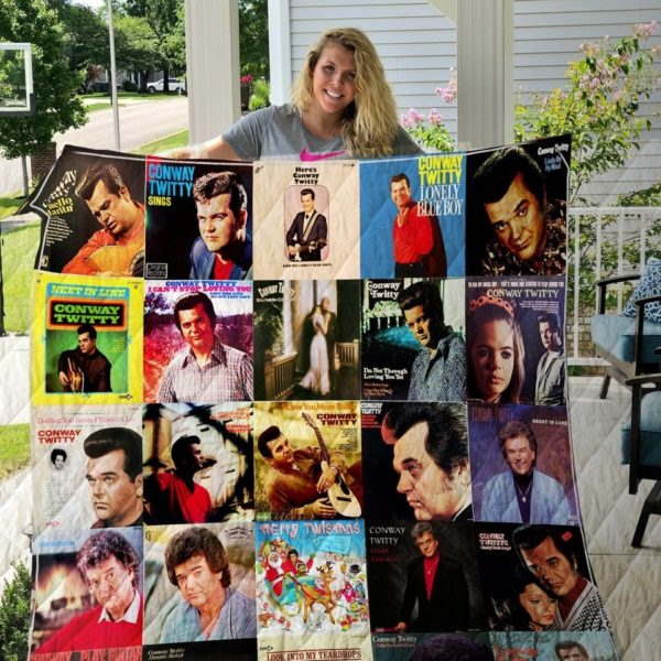 Conway Twitty Style Two 3D Quilt Blanket