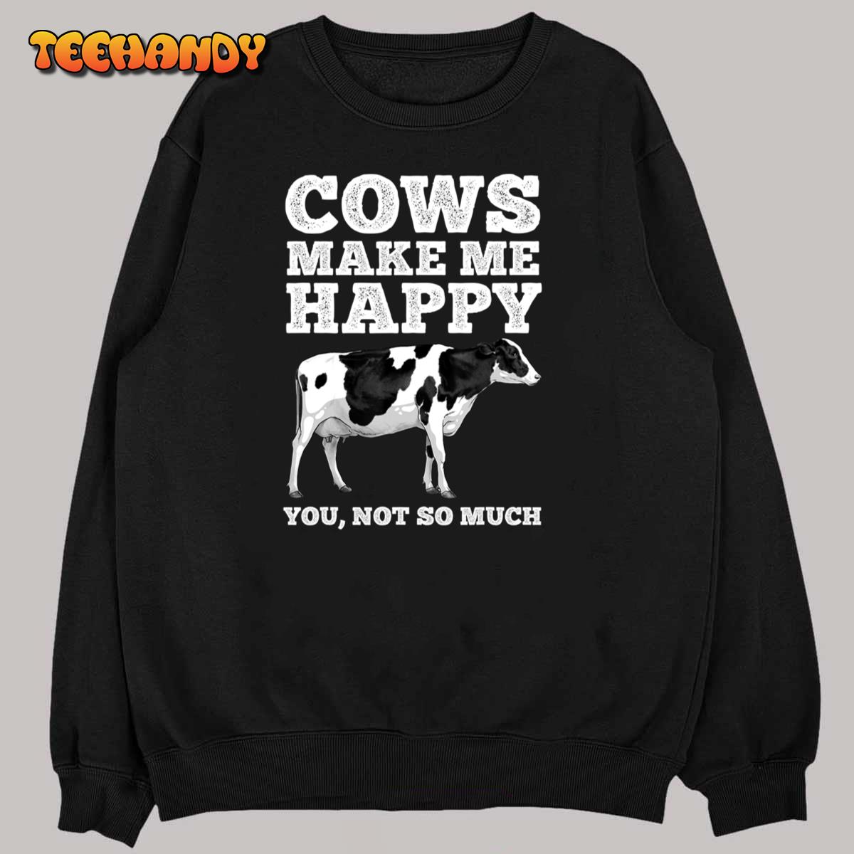Cool Cow Art For Men Women Cow Farmer Dairy Cows Farm Animal T-Shirt