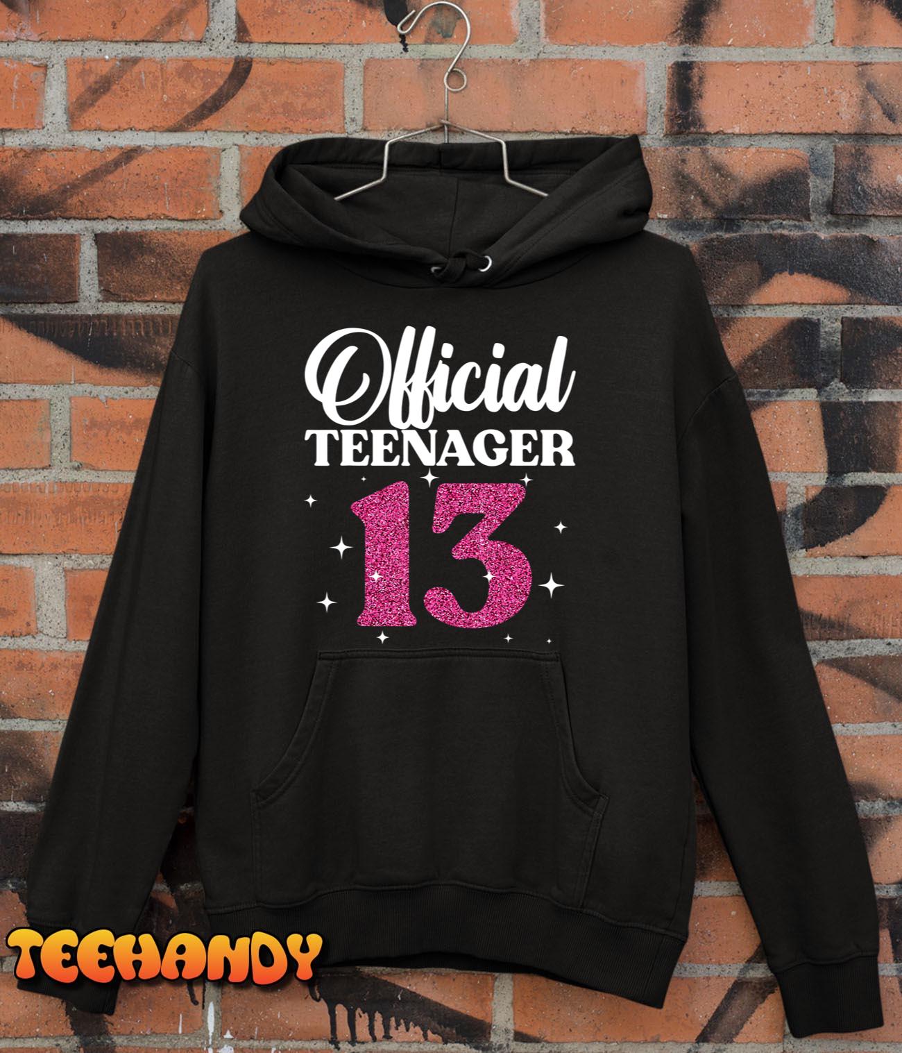 Cool Official Teenager For Teen Girls 13 Year Old Birthday T-Shirt