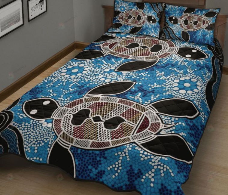 Couple Turtle Artwork 3D Bedding Set