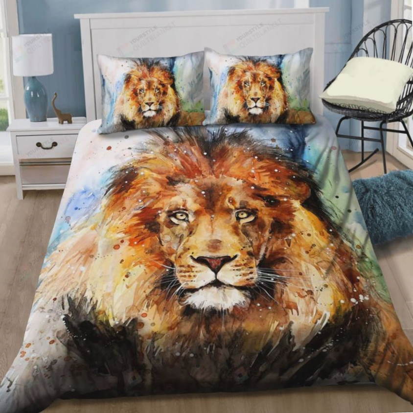 Crazy Lion Art 3D Bedding Set