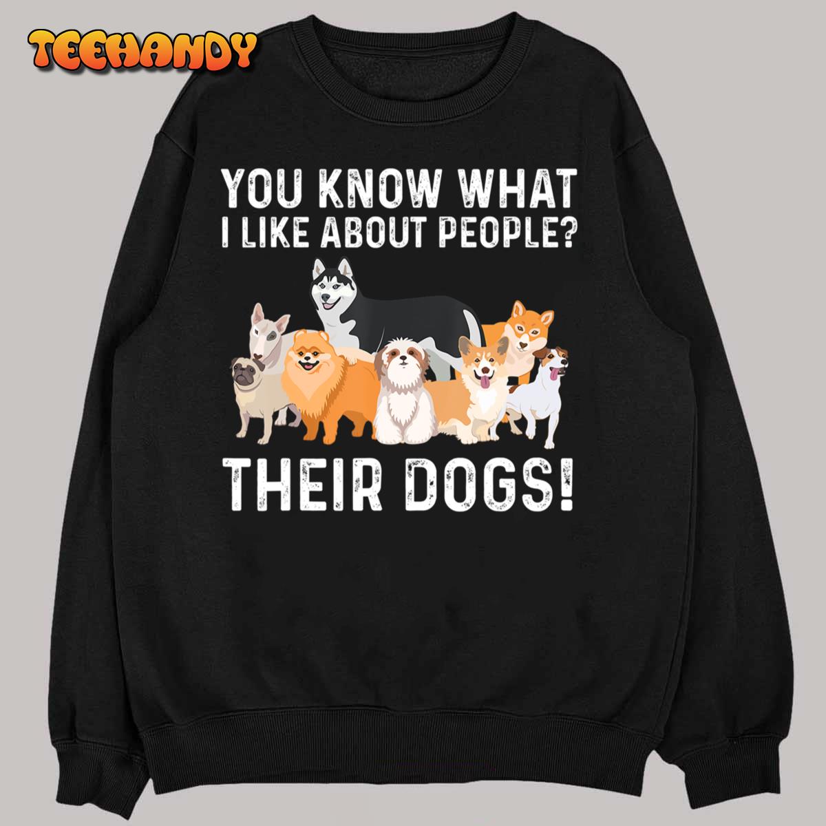 Cute Dog Design For Men Women Kids Dog Lovers I Like Dogs T-Shirt