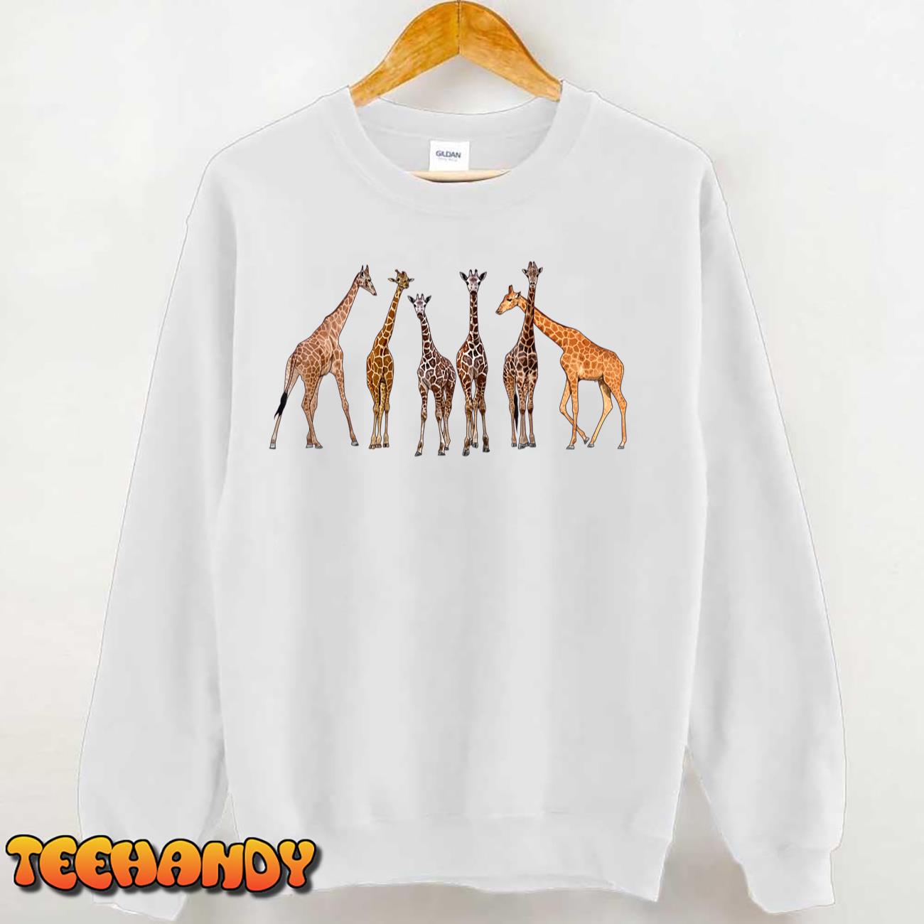 Cute Giraffe Design For Men Women Safari Zoo Giraffe Lovers T-Shirt