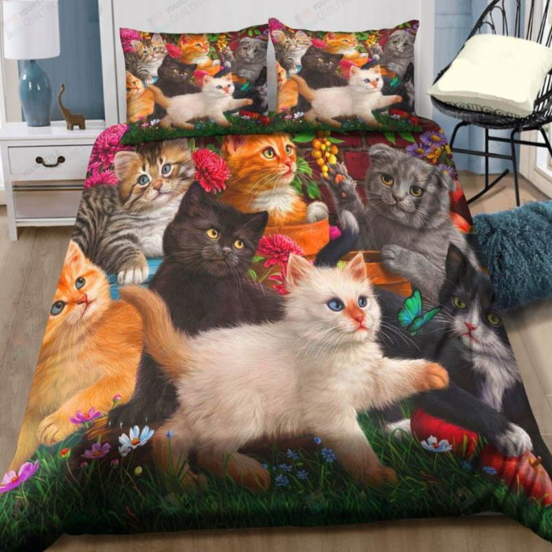 Cute Kittens All Over Printed 3D Bedding Set