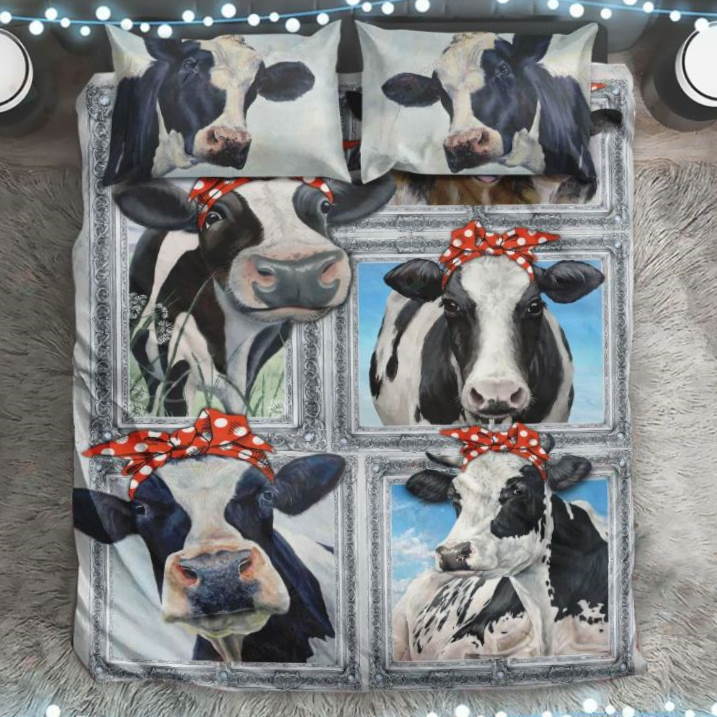 Dairy Cow All Over Printed 3D Bedding Set