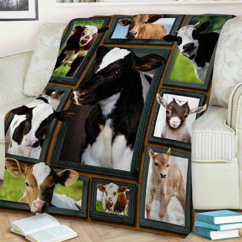 Dairy Cow Beauty 3D Quilt Blanket