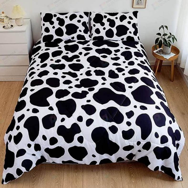 Dairy Cow Skin Pattern 3D Bedding Set