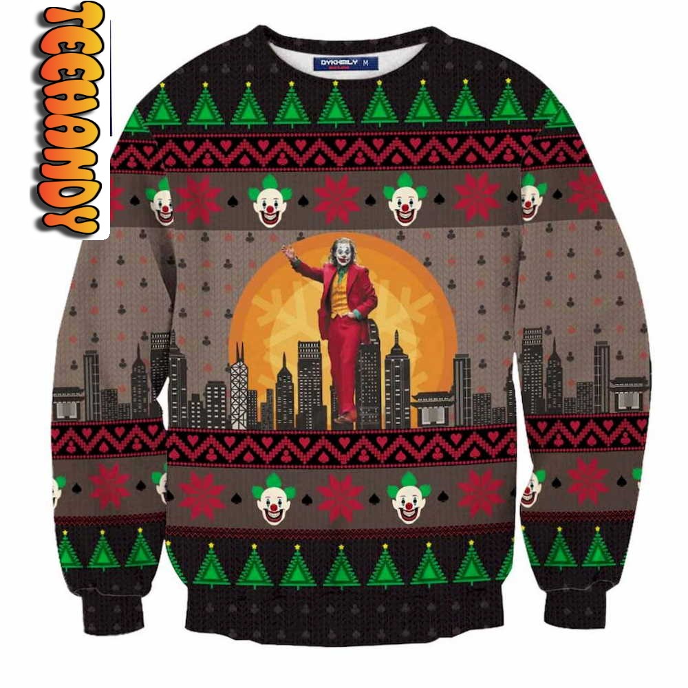 DC Joker Ugly Christmas Sweater