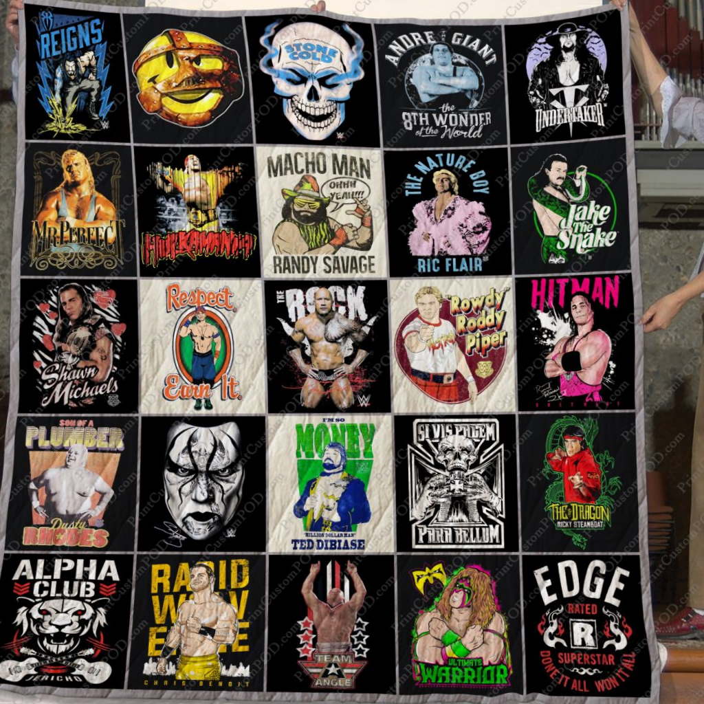 Dd Legends Of Wrestling 3D Quilt Blanket