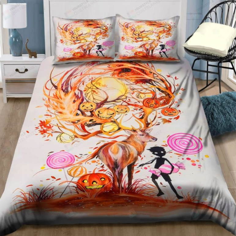 Deer Art All Over Printed Bedding Set